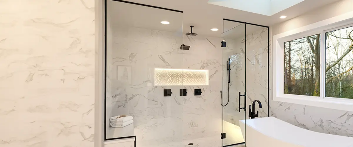 white marble bathroom